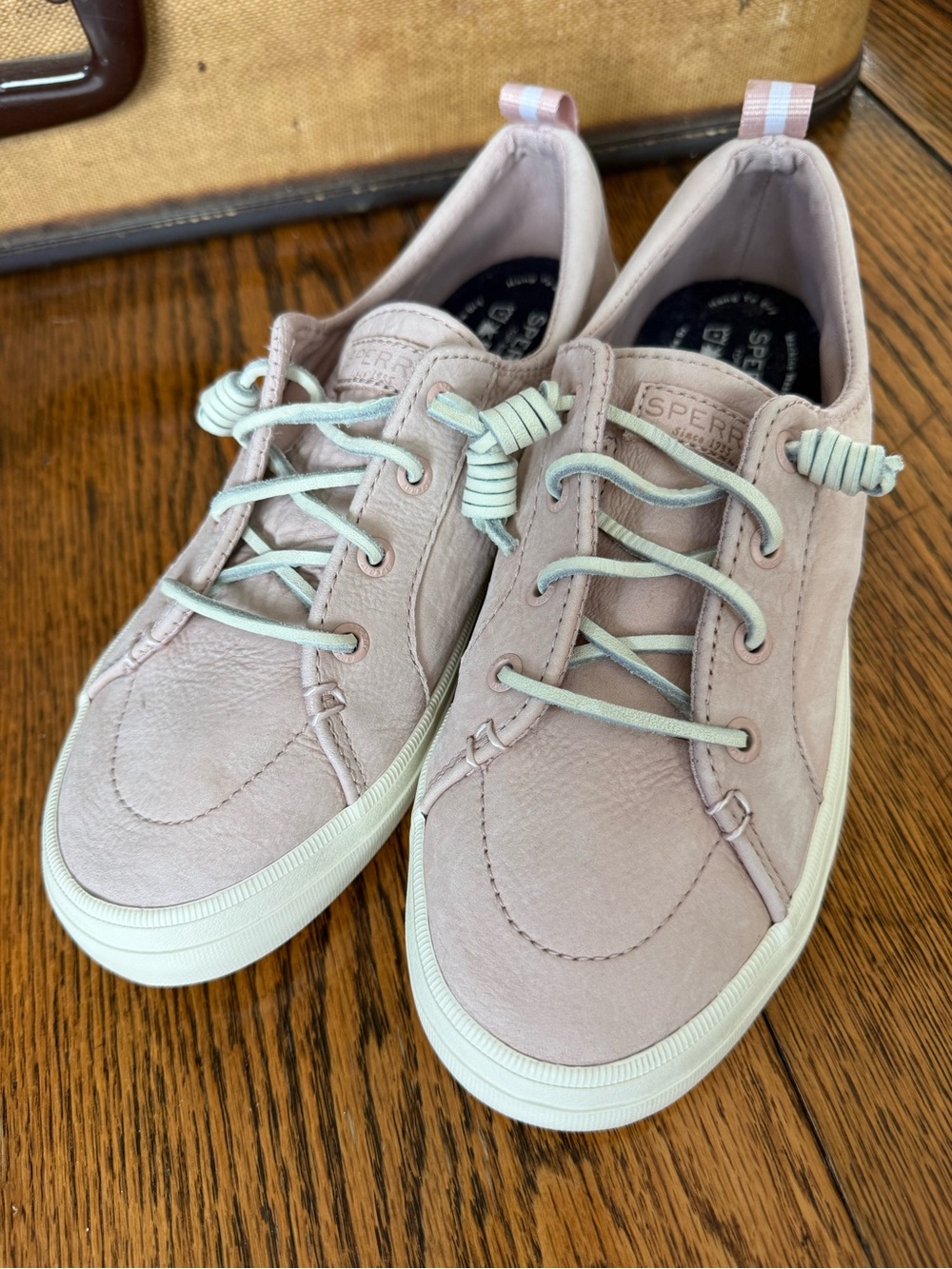 Sperry Women's Light Pink Leather Casual Sneakers